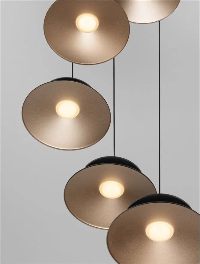 Lustra cu 5 pendule LED design modern Morfi