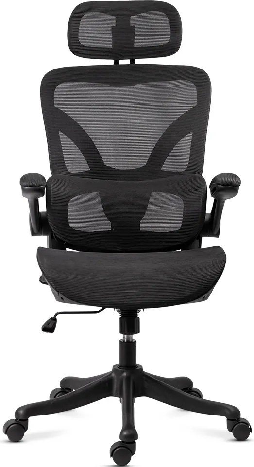 Scaun de birou ergonomic din mesh cu brațe rabatabile OFF 440 negru