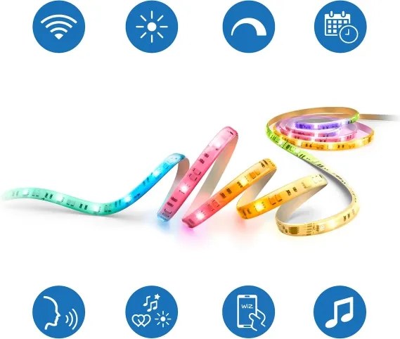 Philips - Bandă LED RGBIC reglabilă SMART STRIP 10m LED/43W/230V 2700/6500K Wi-Fi