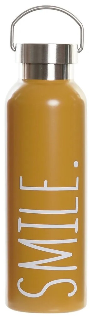 Sticla Smile din metal galben 550 ml