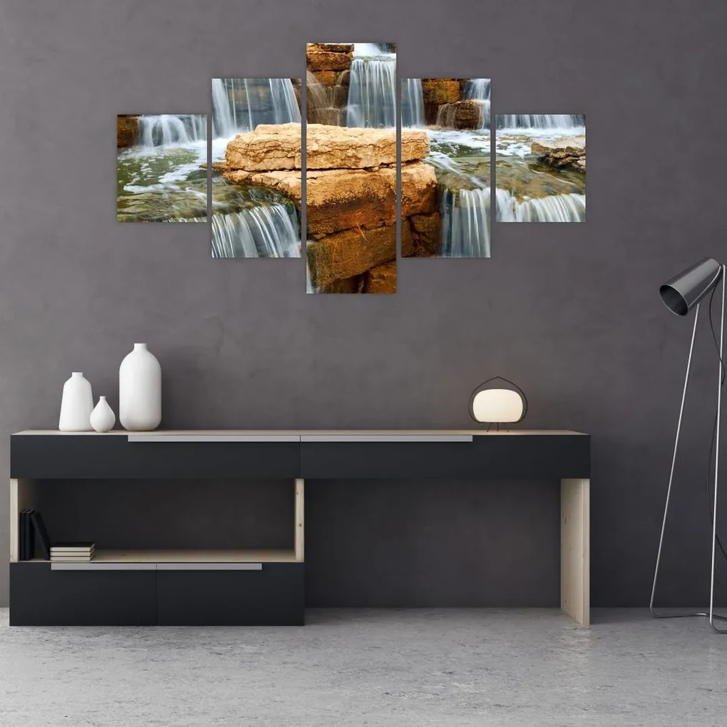 Tablou cu cascade (125x70 cm), în 40 de alte dimensiuni noi