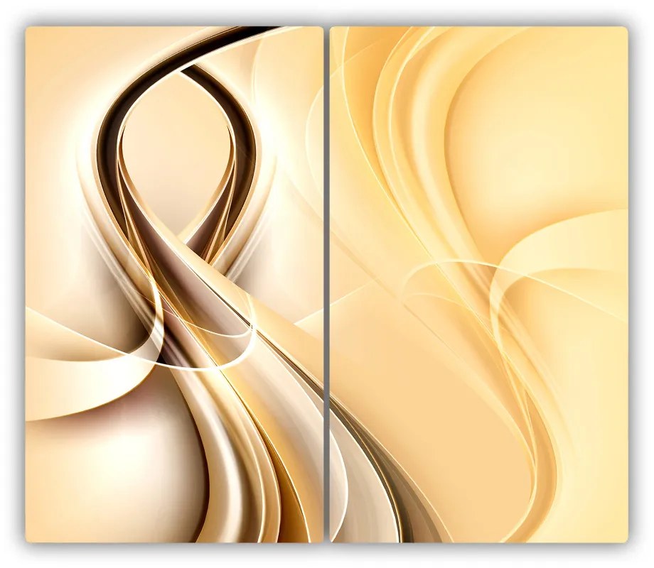 Tocator din sticla valuri abstracte