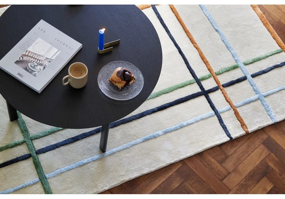 Măsuță de cafea neagră rotundă ø 80 cm Fjord – Hübsch