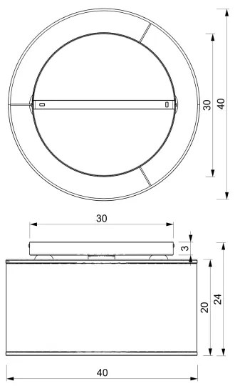 Lustră aplicată LOFT SHADE 3xE27/60W/230V neagră/aurie