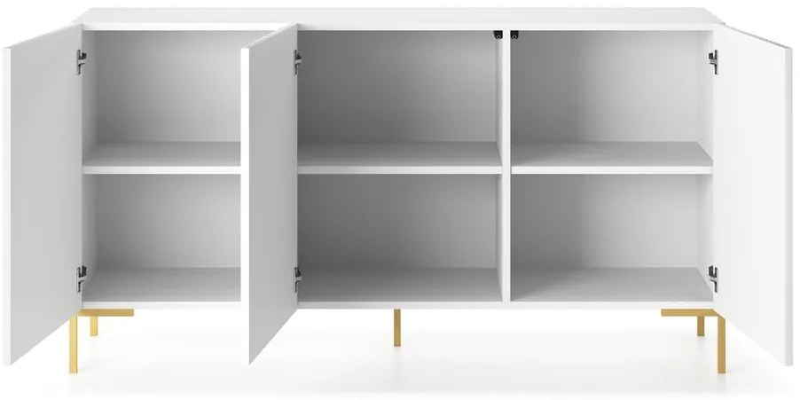 Dulap Lamellito L1  (alb + auriu). 1099057