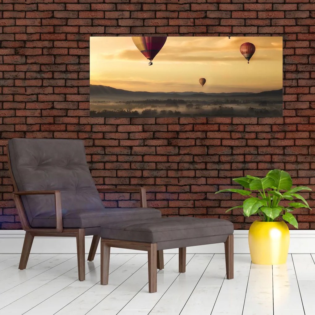 Tablou cu baloane zburând (120x50 cm)