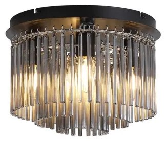 Searchlight 55620-320SM - Plafonieră SWIZZLE 5xE14/60W/230V Ø32 cm fumurie