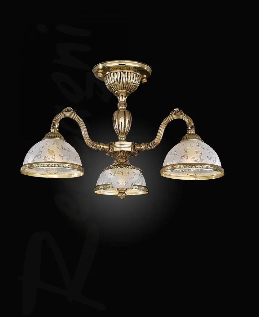 Lustra clasica aplicata cu 3 brate design italian realizata manual 6302