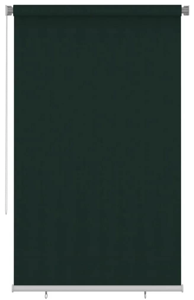 Jaluzea tip rulou de exterior, verde inchis, 140x230 cm, HDPE Morkegronn, 140 x 230 cm