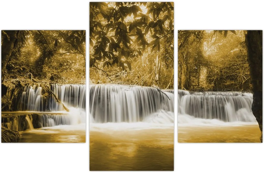 Tablou - Cascadă, de epocă (90x60 cm)