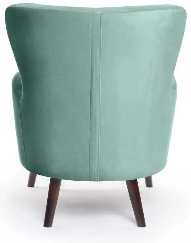Fotoliu verde mentă wing cu tapițerie din catifea Noemye – Bonami Selection