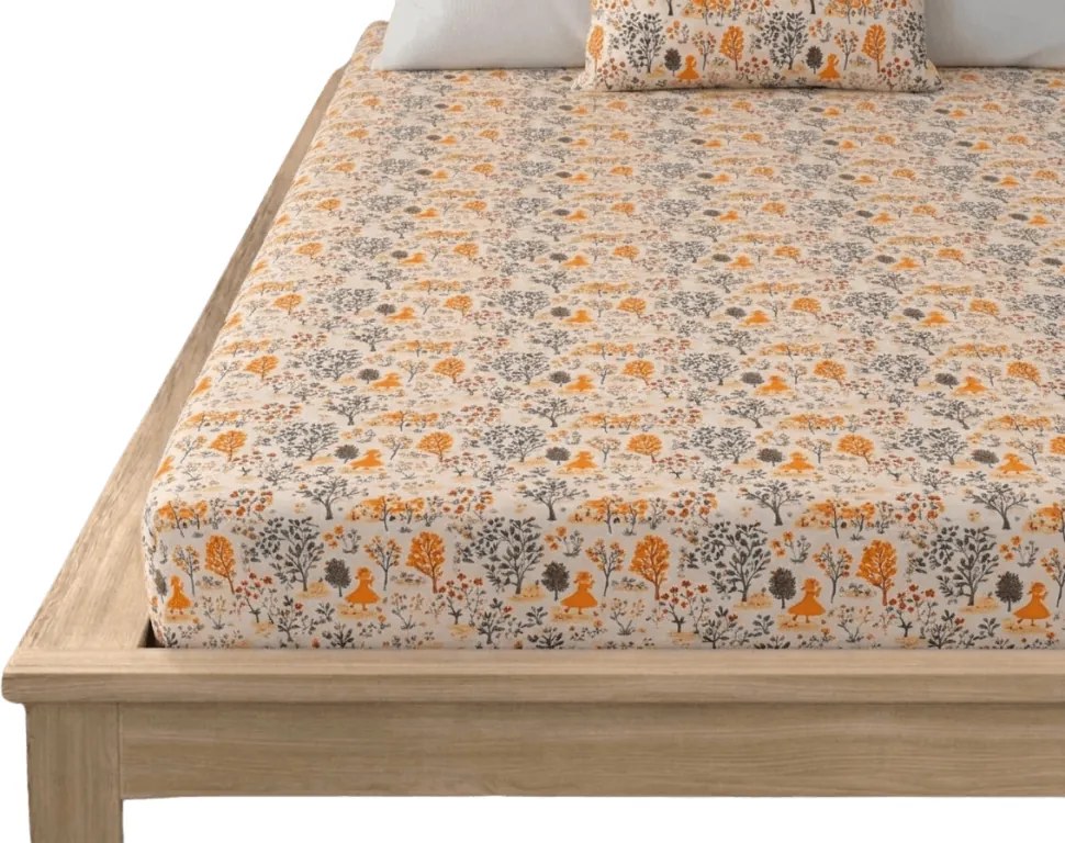 Cearsaf din microfibra GOLDEN VILLAGE colorat 180x200 cm