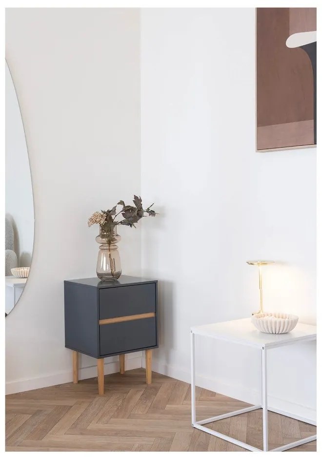 Vază maro deschis din sticlă (înălțime 31 cm) – House Nordic