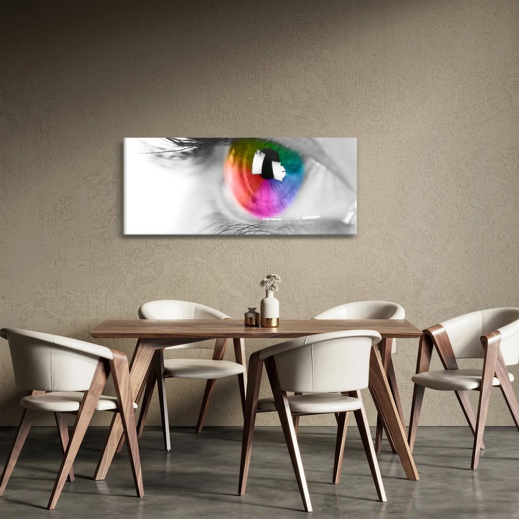 Tablou - Iris din ochi (120x50 cm)