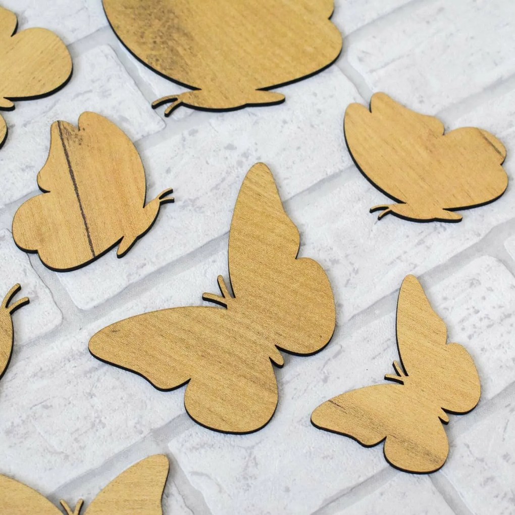 DUBLEZ | Fluturi decorativi 3D pentru perete 6 buc