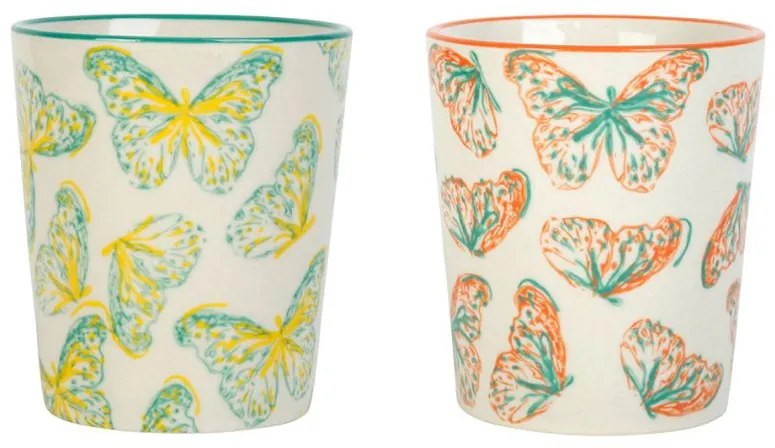Set 2 pahare Monarque Butterfly