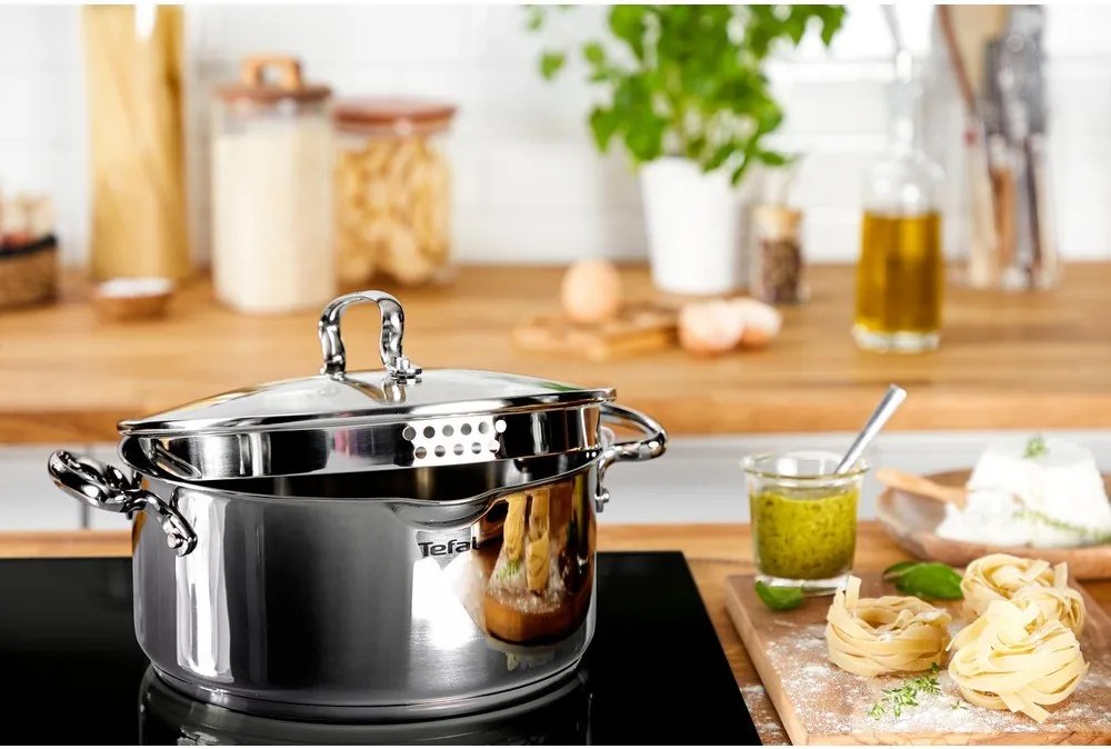Oală din inox 5 l adecvată pentru plita cu inducție Duetto+ – Tefal
