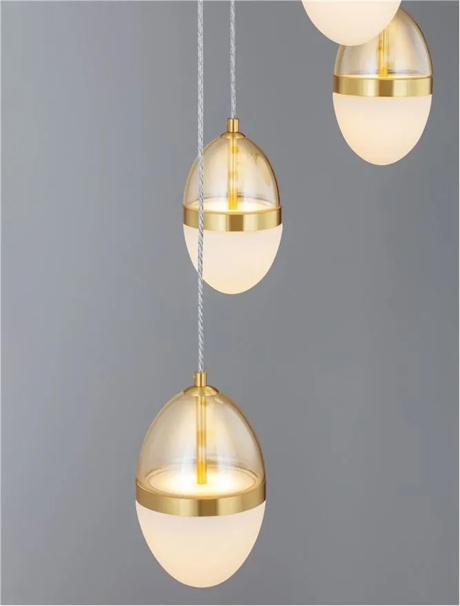 Lustra cu 5 pendule LED design modern Egna