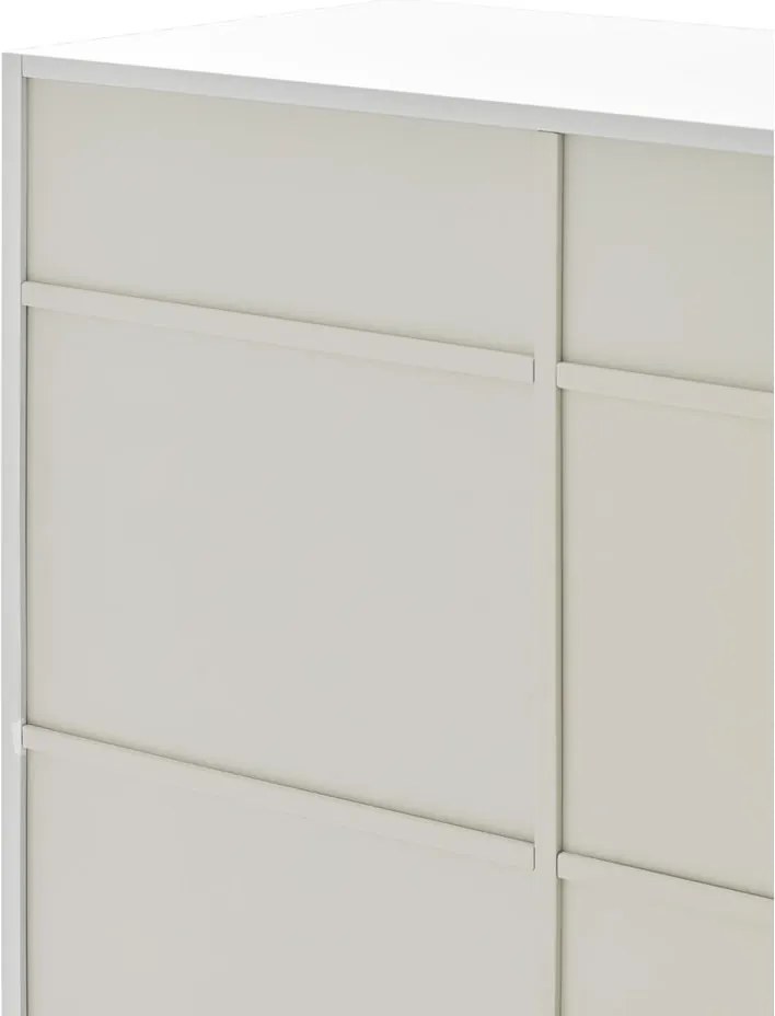 Comodă Teulat Doric, lățime 92 cm, alb