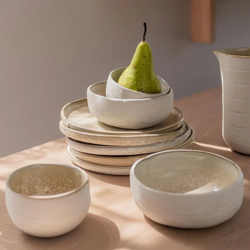 Farfurii bej 2 buc. din piatră ø 20 cm Sand Grain – Mette Ditmer Denmark