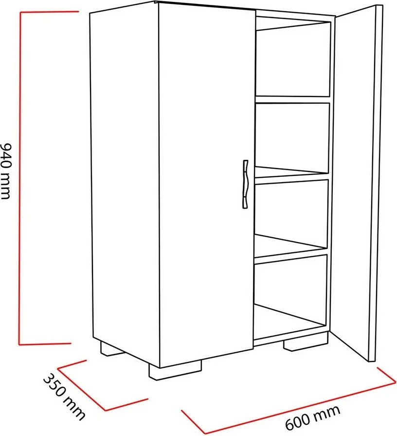 Dulap pantofi Mada White