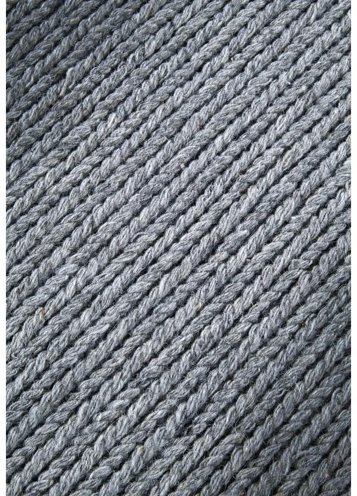 Covor gri țesut manual rotund din lână ø 160 cm Francois – Villeroy&amp;Boch