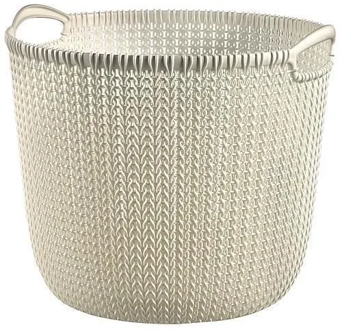 Cos rufe, 2 manere, crem, 30 L, 40x39x33 cm, Curver