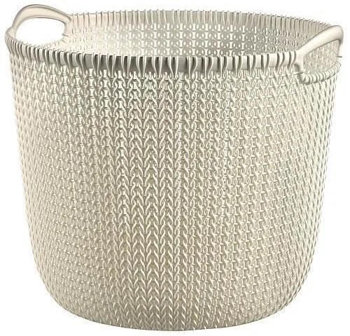 Cos rufe, 2 manere, crem, 30 L, 40x39x33 cm, Curver