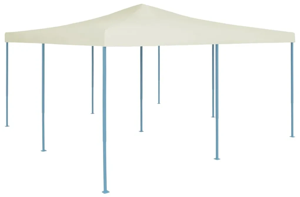 vidaXL Pavilion pliabil, crem, 5 x 5 m