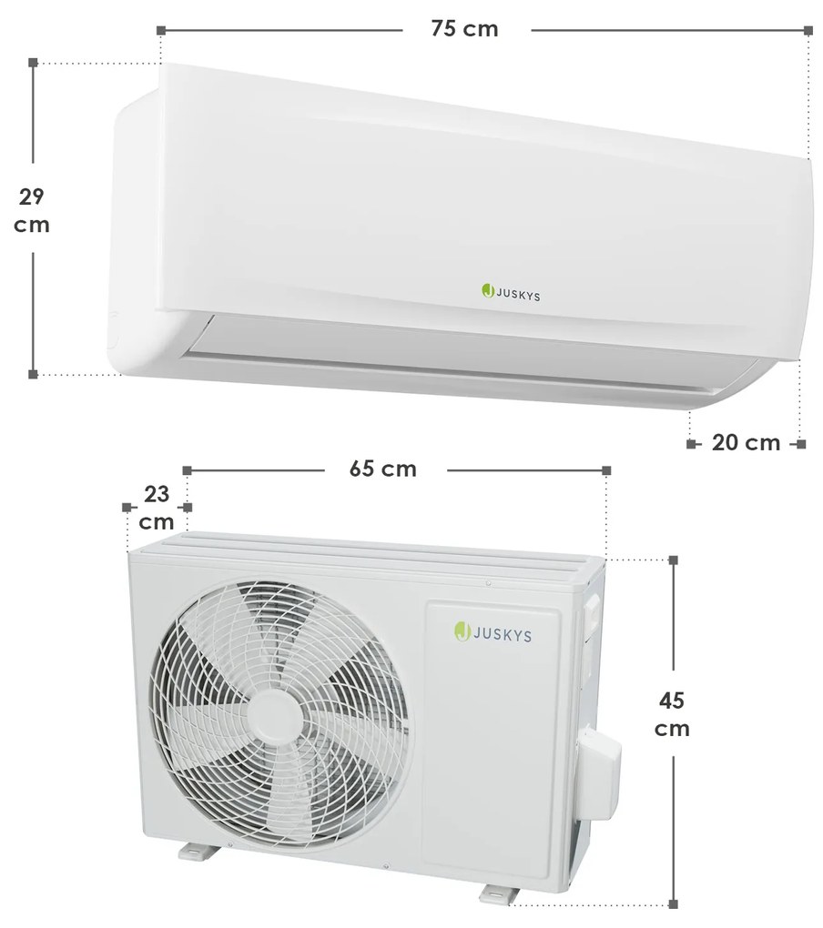 Klimatizácia 12000 BTU/h s funkciou wifi/app, diaľkovým ovládaním a časovačom