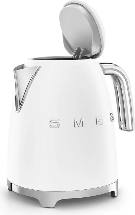 Cana electrica SMEG KLF03WHMEU, 2400 W, 1,7 l, Baza rotativa la 360°, Finisaj mat, Alb