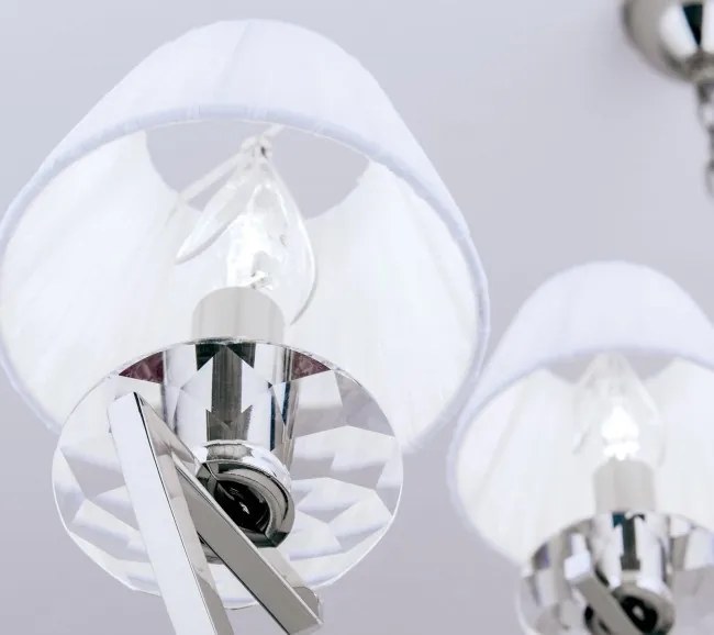 Candelabru cristal Swarovski elegant de lux Avala 12L nickel plated