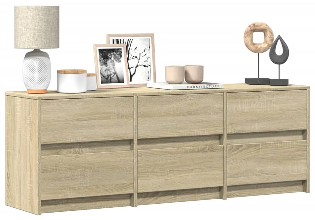 vidaXL Dulap TV, stejar sonoma, 140x34x50 cm, lemn compozit