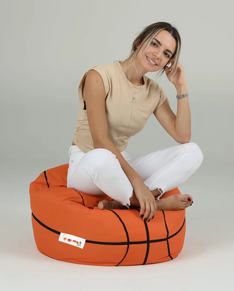 Fotoliu puf Basket (Portocaliu). 1073190