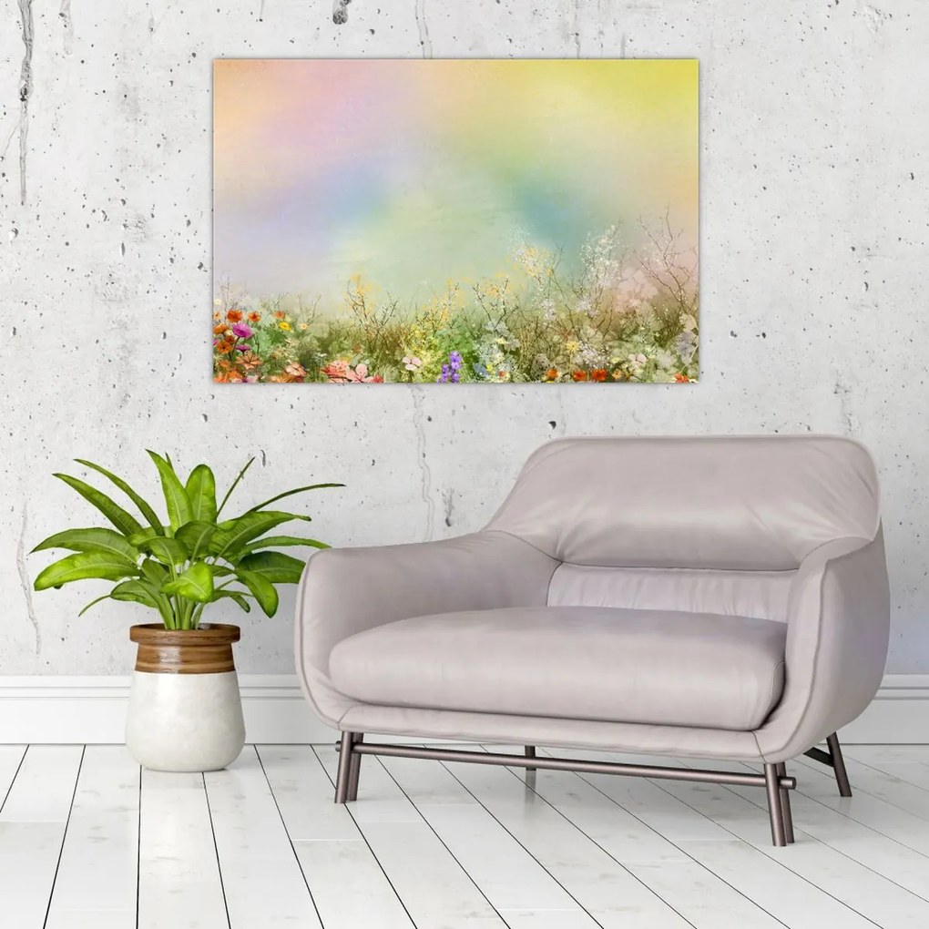 Tablou - Pajiște pictată 2 (90x60 cm)