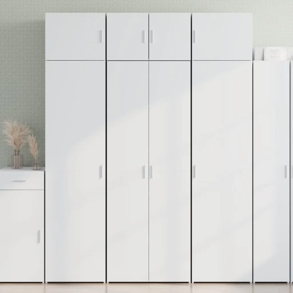 vidaXL Dulap înalt, alb, 70x42,5x185 cm, lemn prelucrat