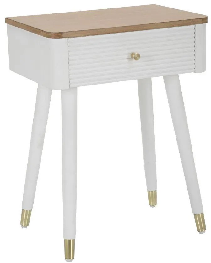 Noptiera cu sertar si blat din lemn