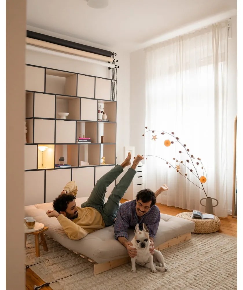 Canapea albastru petrol extensibilă 140 cm Roots – Karup Design