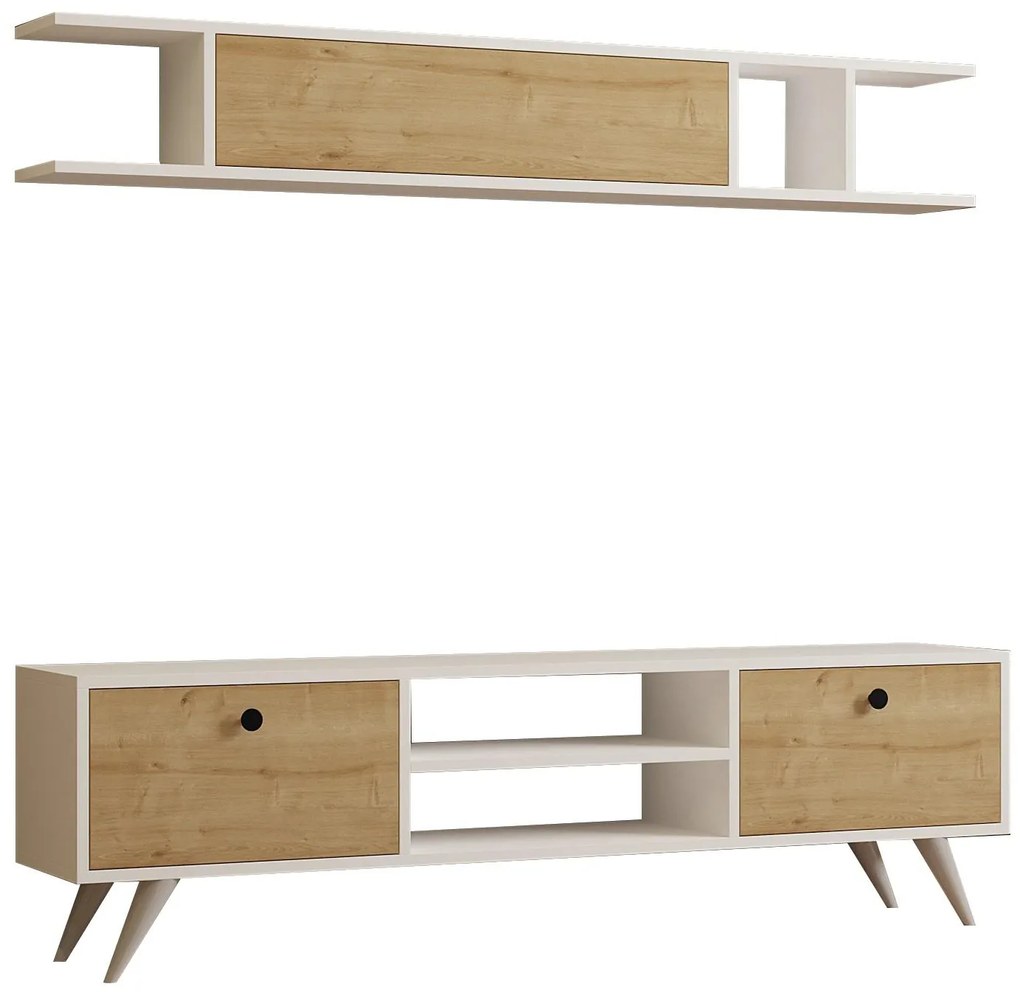 Mobilier living Sikita (alb + pin) . 1095571