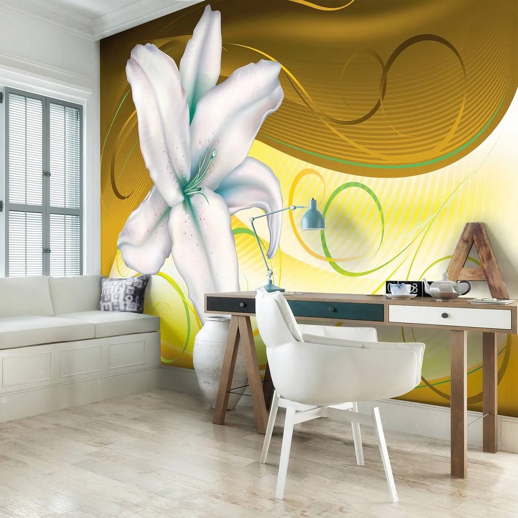 Fototapet - Arta florală - abstract (152,5x104 cm)