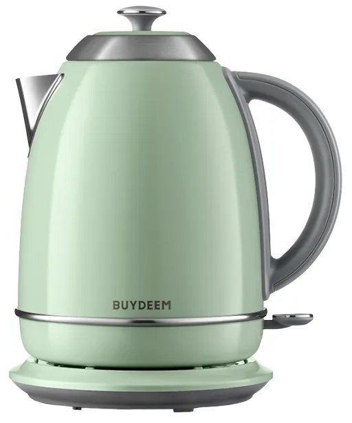 Cana electrica BUYDEEM K640, 2400W, 1,7 L, Protectie, Fara BPA, LED, Verde deschis