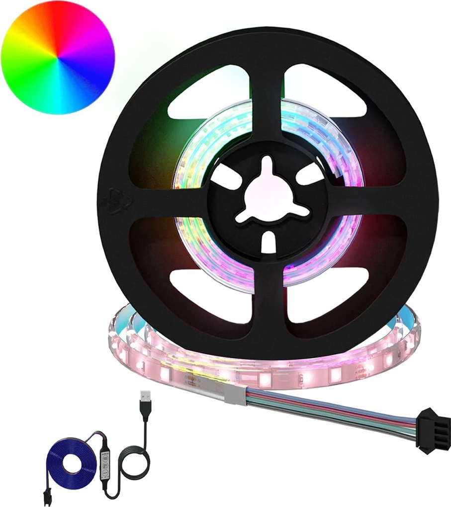 vidaXL Bandă LED 2 pcs Negru și transparent 450 mm Cupru și Plastic