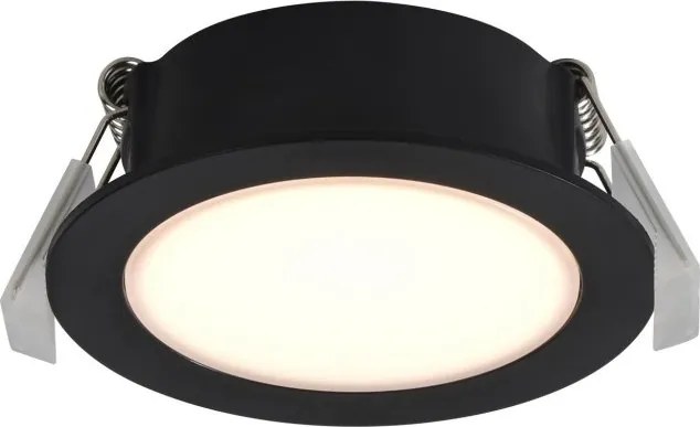 Set de 3 spoturi incastrabile baie IP65 LED Olea negru