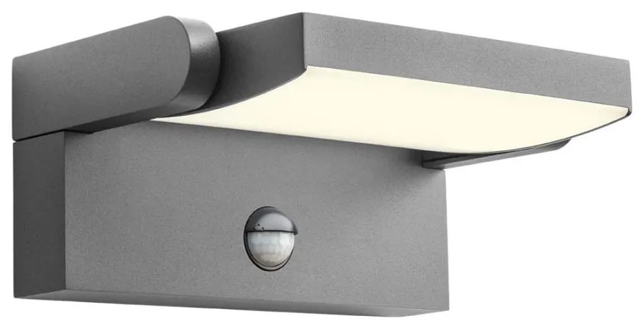 Redo 90587 - Lampă LED de exterior cu senzor FLIP, 20W, 230V, 3000K, IP54, antracit