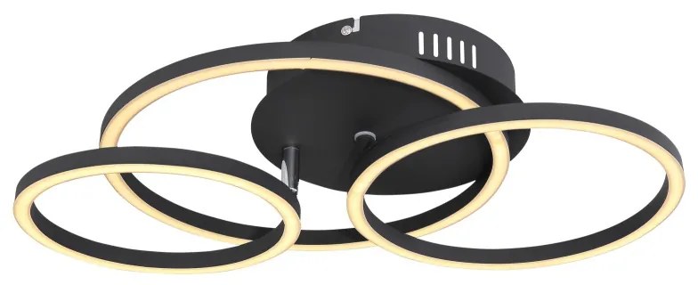 Plafoniera LED moderna design circular KENDY 30W negru