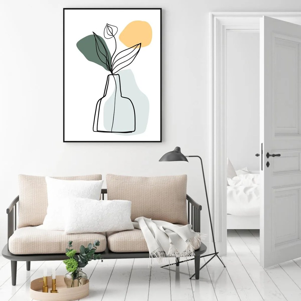 Poster - Vaza cu platnă (A4)