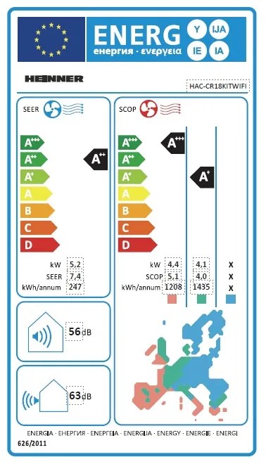 AER CONDITIONAT HEINNER HAC-CR18KITWIFI
