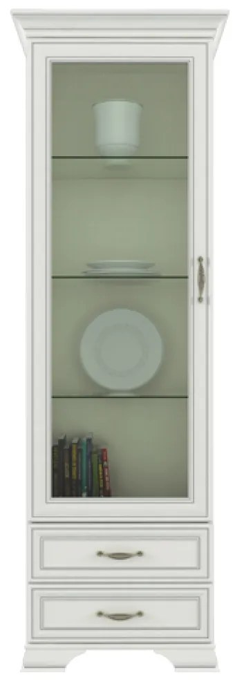 Vitrină 1W2S, woodline crem, TIFFY 04