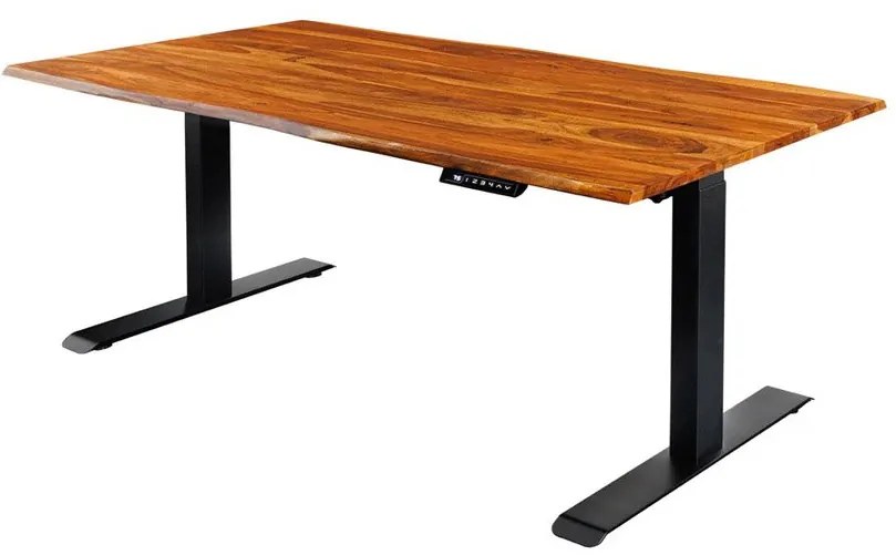 Birou cu inaltime reglabila electrica Mammut 160cm, sheesham
