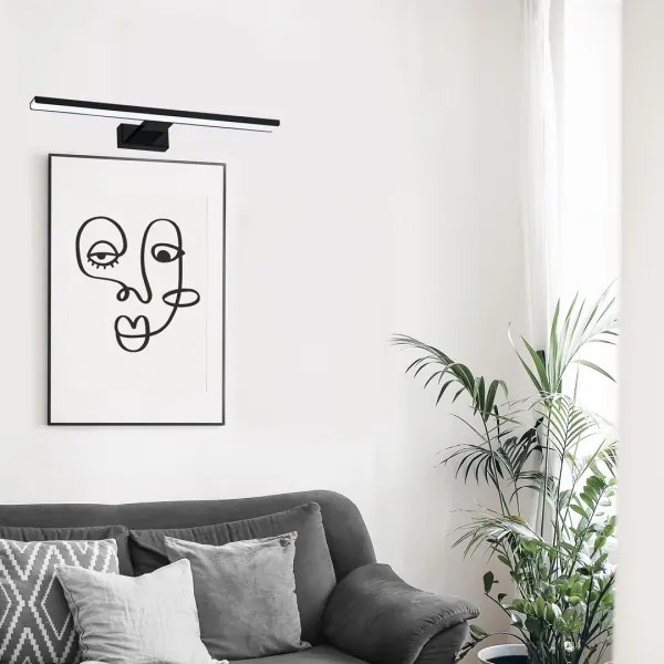 Aplică LED pentru tablouri PINTO LED/12W/230V neagră